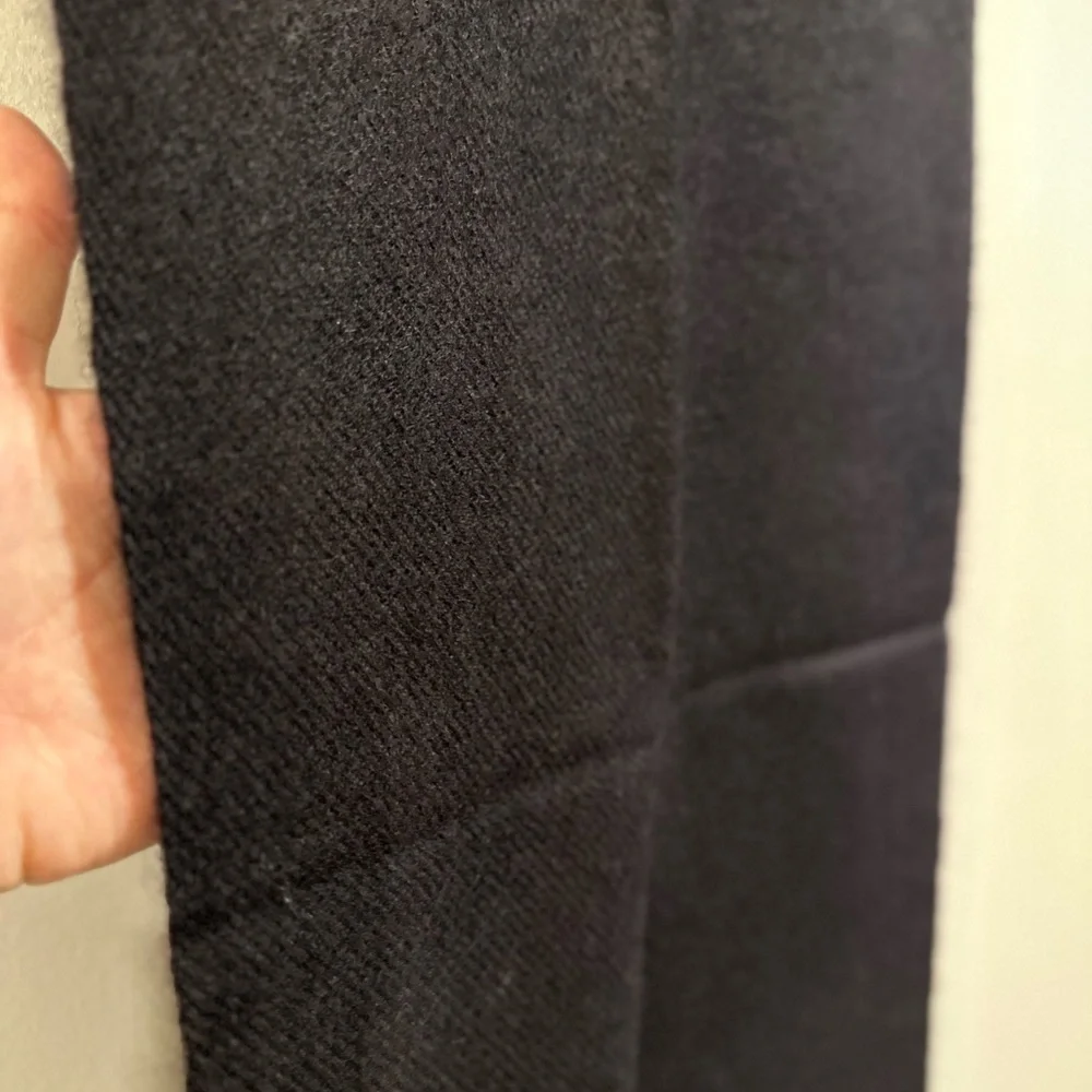 100% Pure 4-Ply Chyangra Pashmina Cashmere Scarf Handmade Nepal COA NWT -BLACK